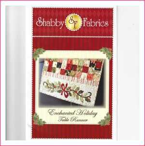 Shabby Fabrics Christmas Table Runner Paper Pattern: Enchanted Holiday